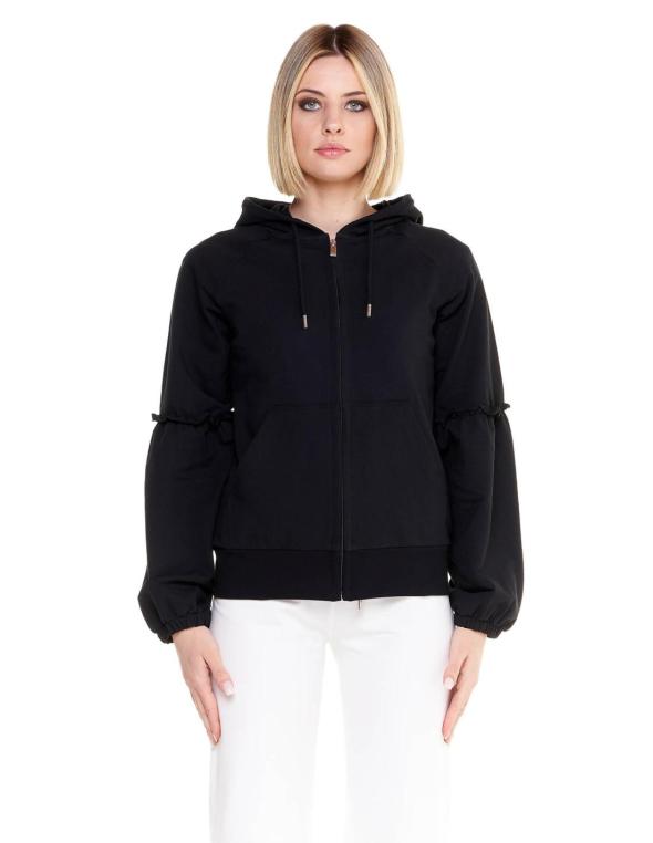 Woman hoody full zip Sparkly