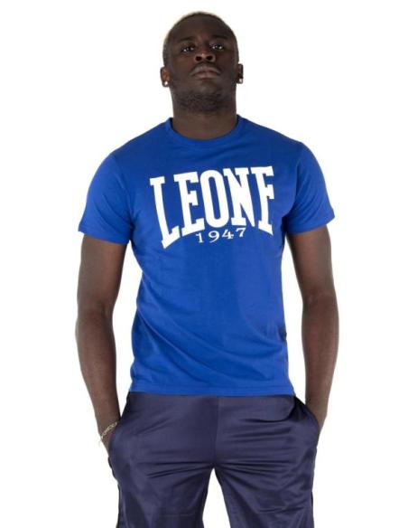 Maglia da Uomo Leone 1947 T-Shirt Fitness Cotone Girocollo Blu M3038S3J0510