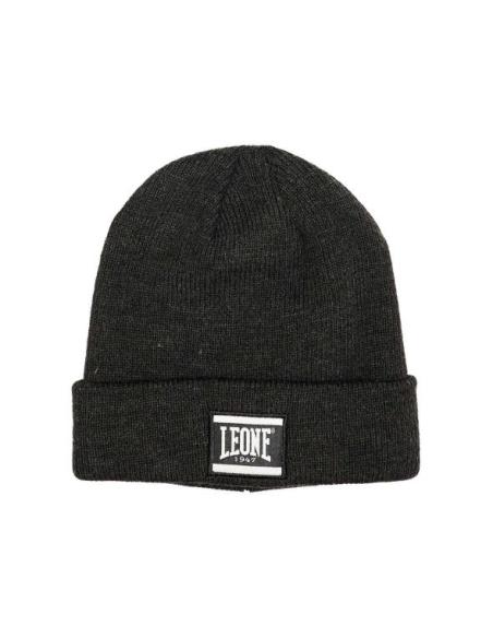 Bonnet Homme Noir Logo 'Zebra' En Laine D'Agneau