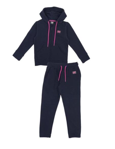 Girls navy jogging discount suit