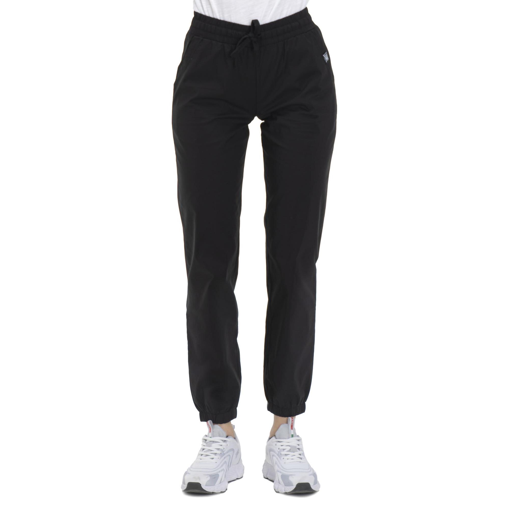 Women's Sweatpants Navy Blue Joggers - Workout Pants Elastic Waistband ,  cuff, Draw String , Side Pockets 