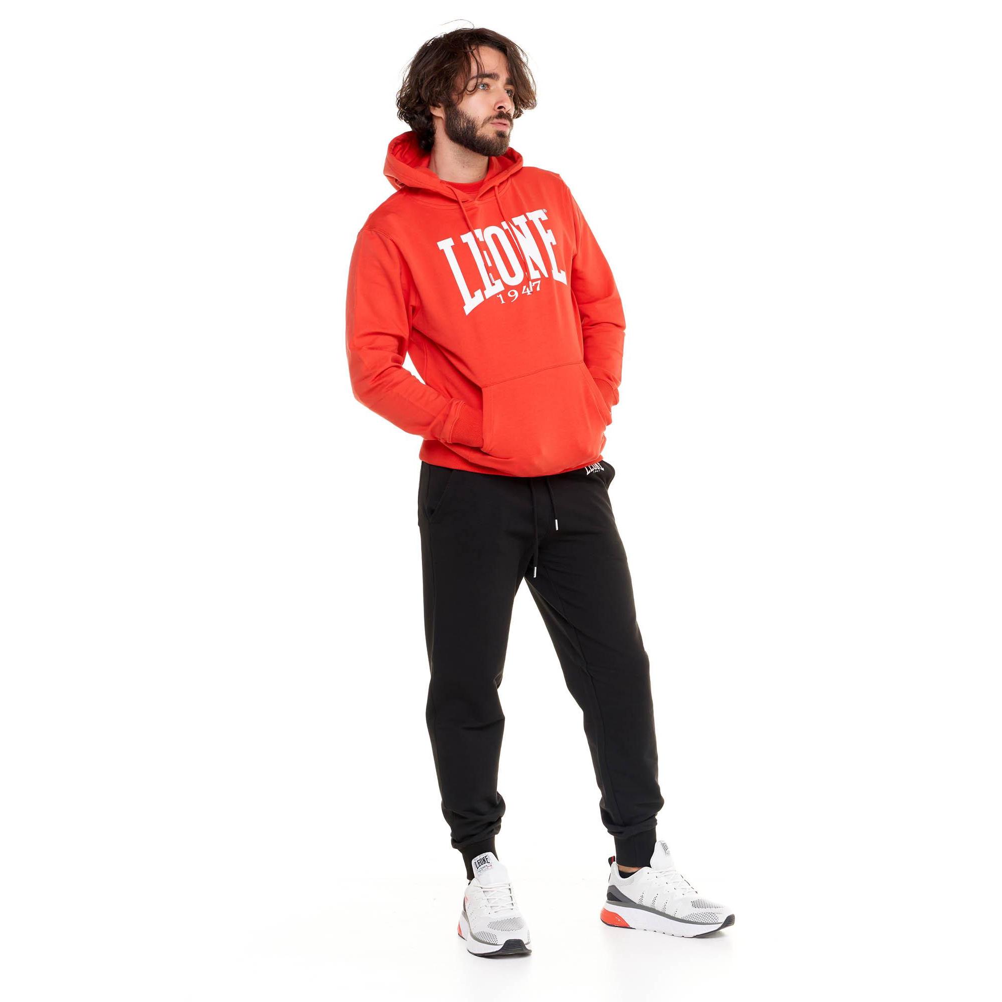 Felpa da uomo con cappuccio Leone 1947 Apparel Light Big Logo Felpa non  garzata-leggera