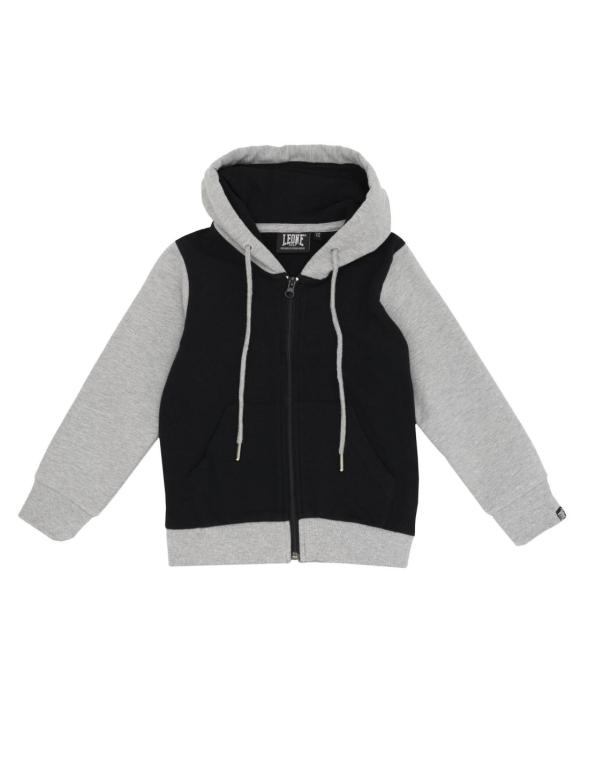 Girl hoody full zip Super Grey