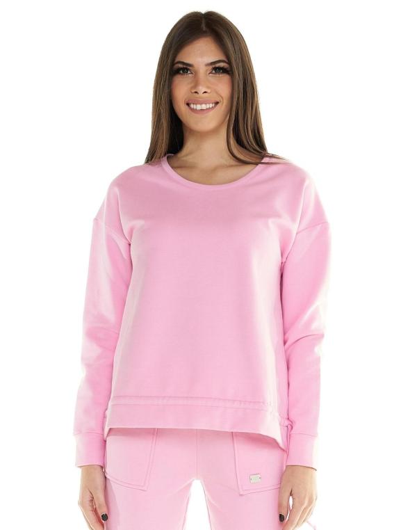 Sweat-shirt de sport femme Ixon PALERMO LADY Gris Rose Vente en Ligne 