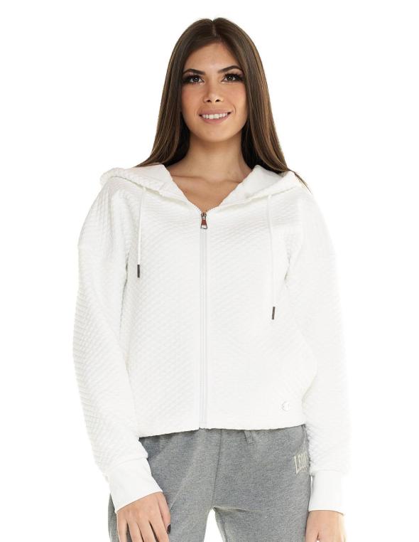 Woman crop hoody quilted...