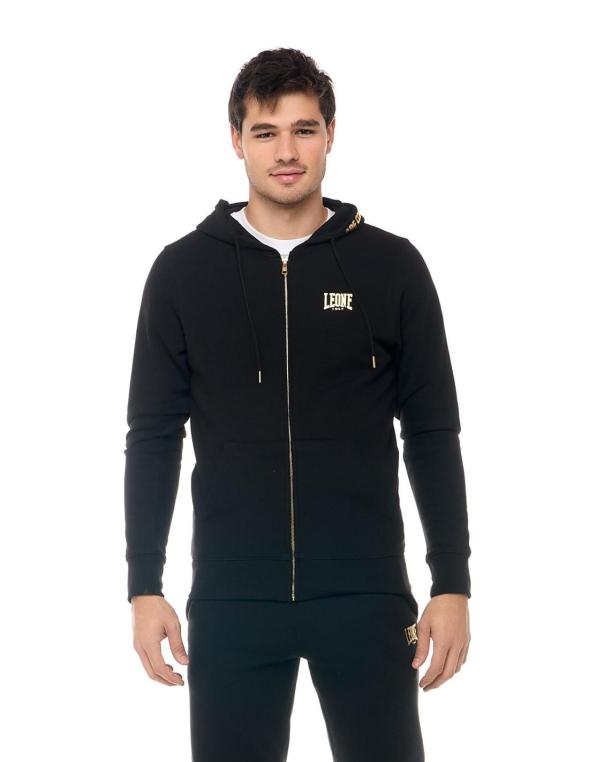 Man hoody full zip New Gold