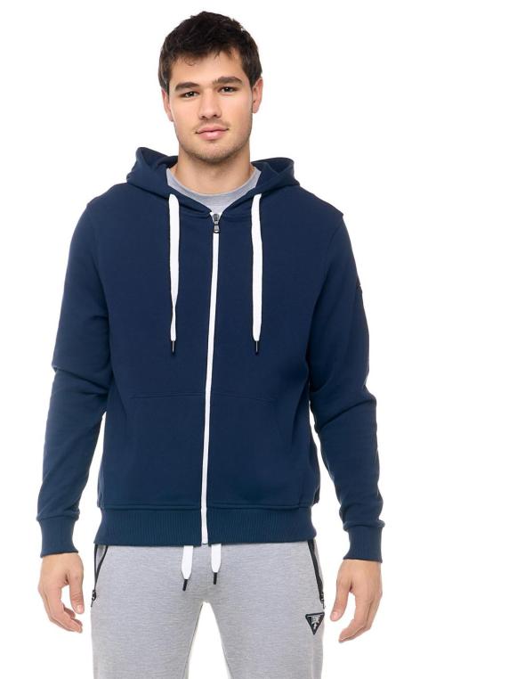 Man hoody full zip Patch