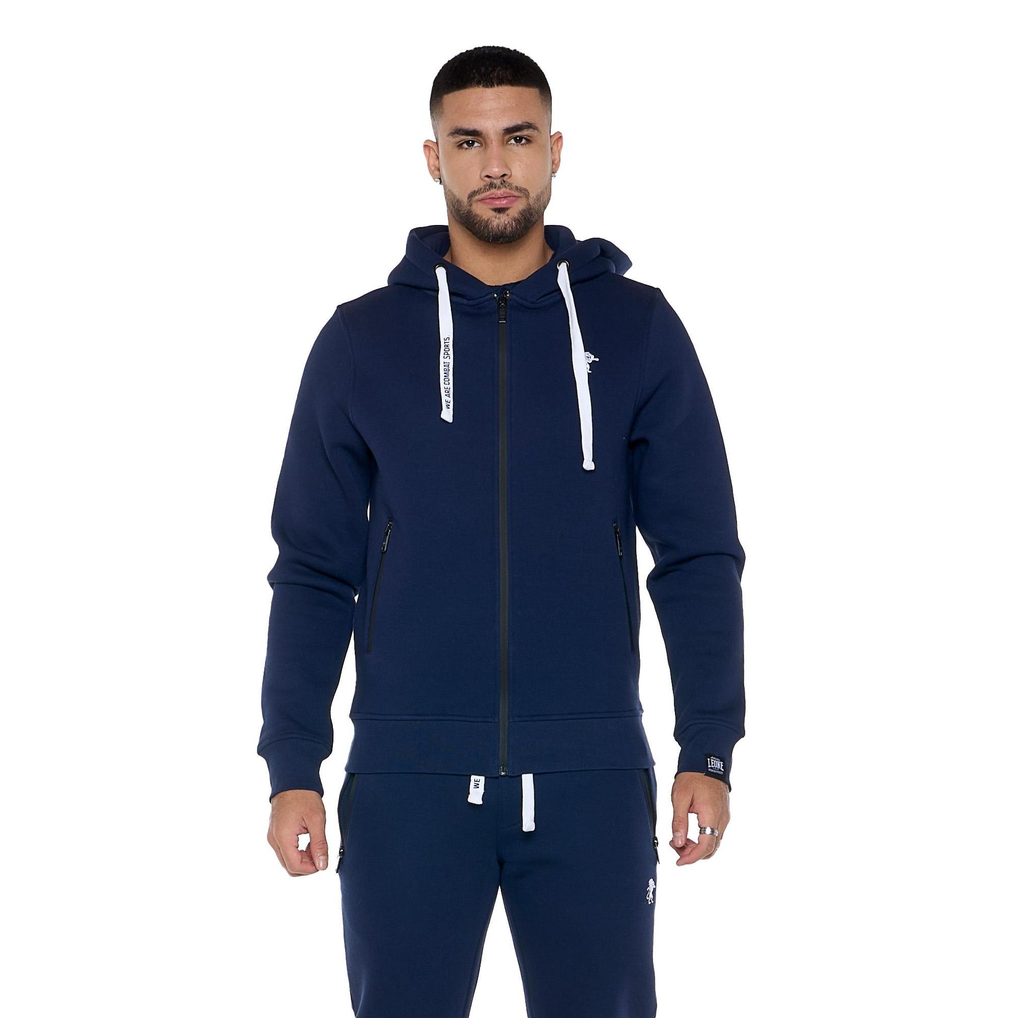 Sweat shirt hiver homme avec zip et capuche Smooth