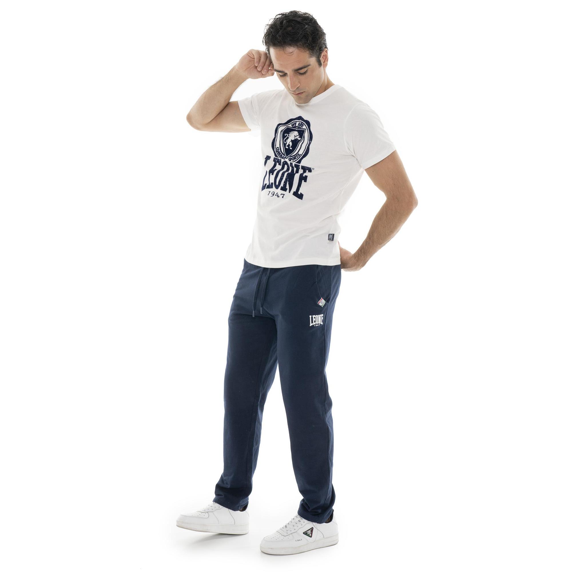 Pantalone sportivo invernale da uomo senza polsino con logo piccolo 