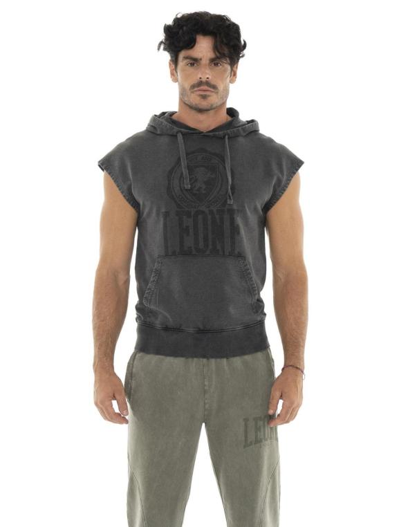 Man hoody sleeveless Old Wash