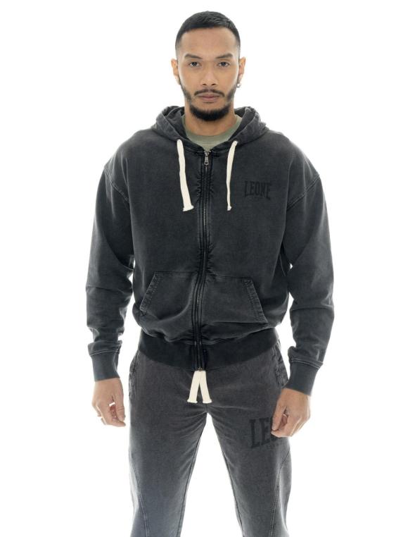 Man hoody full zip Old Wash