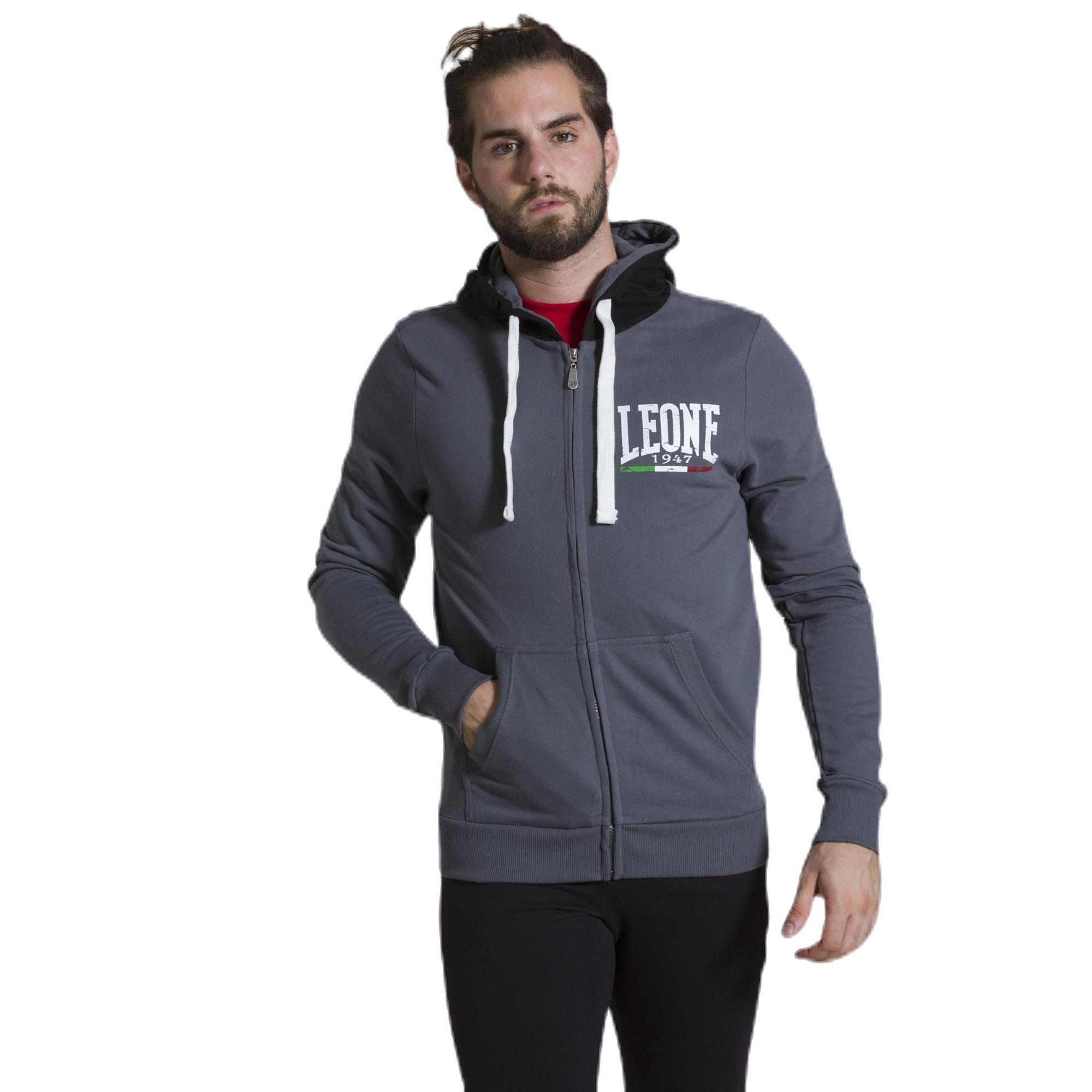 Sudadera con capucha y cremallera Leone 1947 Apparel para hombre