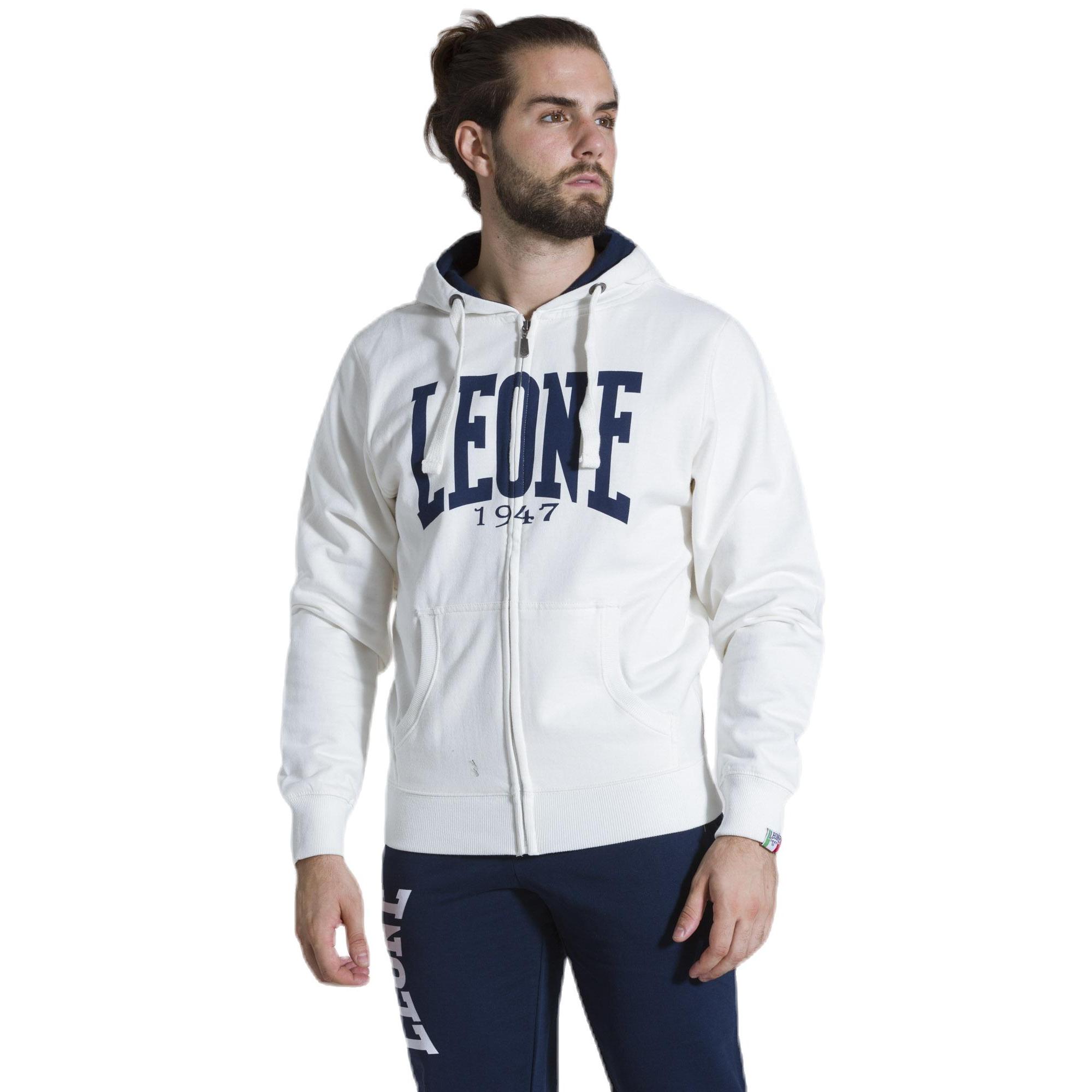 Sweat-shirt à capuche sans manches pour homme avec zip Leone 1947 Apparel